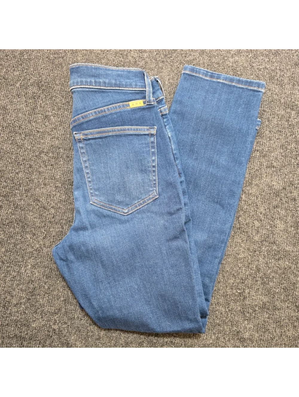 AYR The Stir Jeans 27S Obsessed Wash Slim Straight Leg Cropped Stretch Denim